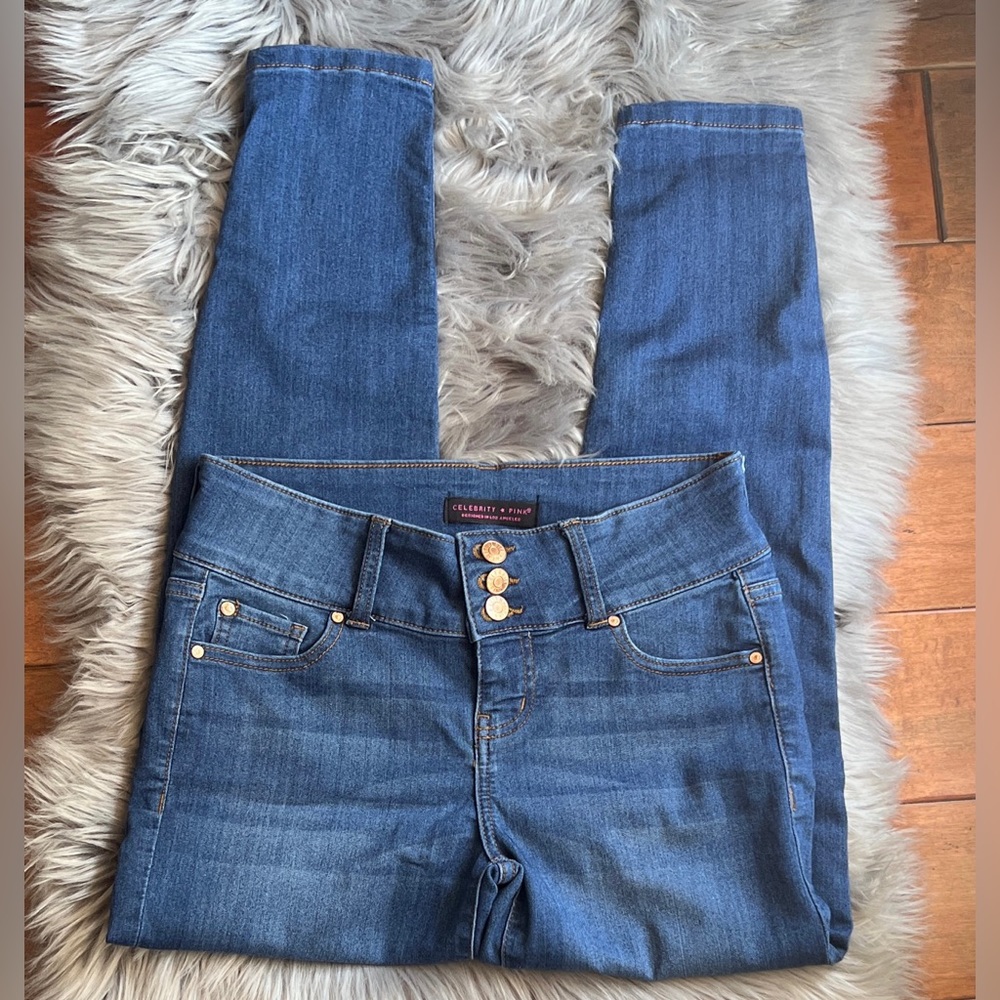 Celebrity Pink Medium Wash Jeans Mid waist  Size 7/28